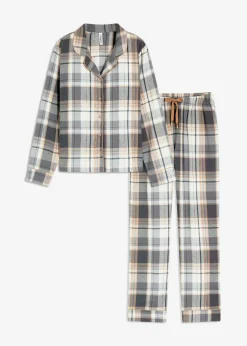 Outlet Gewebter Flanell Pyjama mit Glitzergarn und Geschenktasche Damen Wäsche·Nachtwäsche|Nachtwäsche