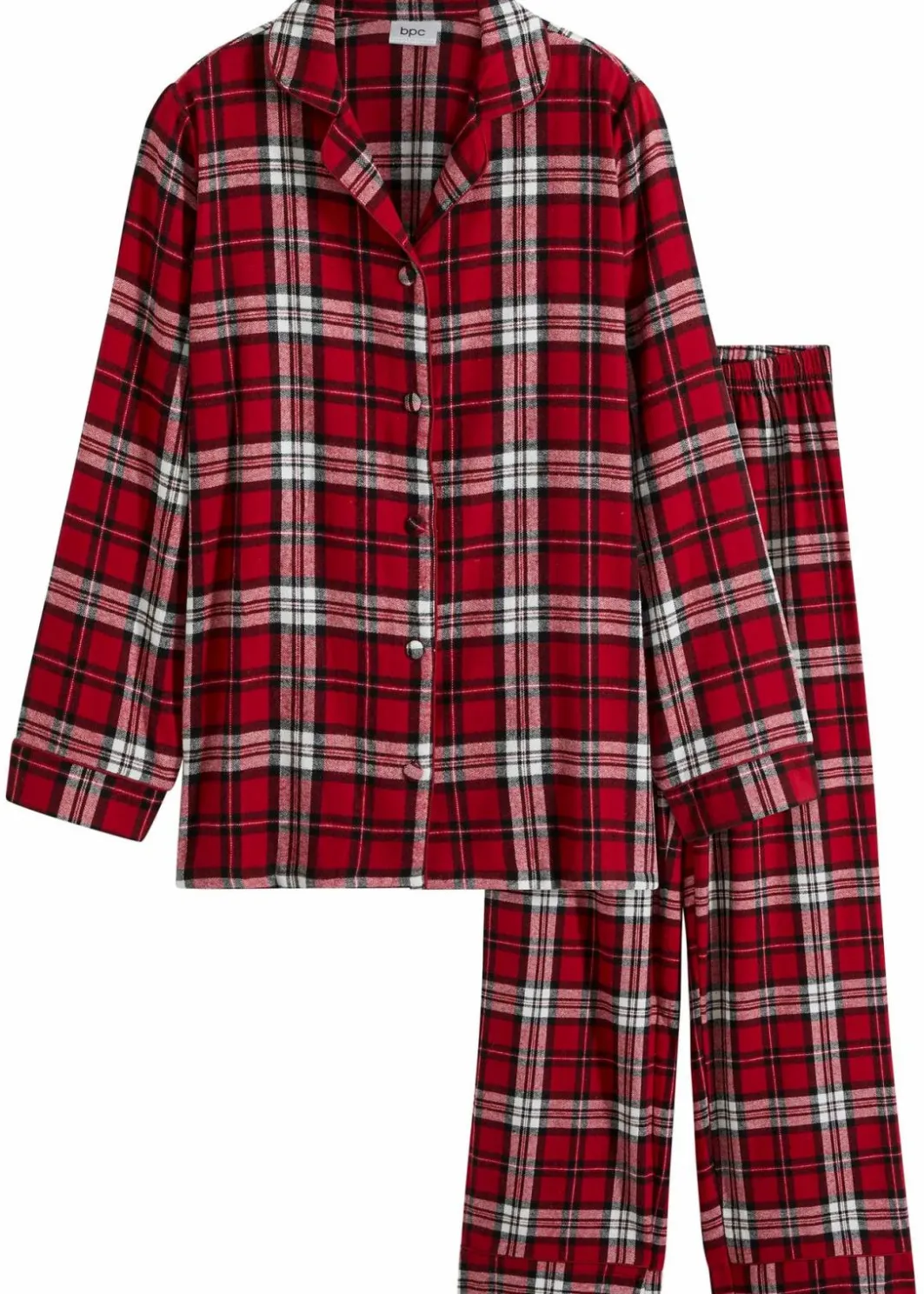 Online Gewebter Pyjama aus Flanell Damen Wäsche·Nachtwäsche|Nachtwäsche