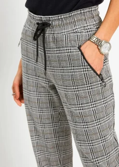 Outlet Glencheck-Schlupfhose Damen Kurzgrößen|Bekleidung·Kleider