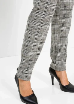 Outlet Glencheck-Schlupfhose Damen Kurzgrößen|Bekleidung·Kleider