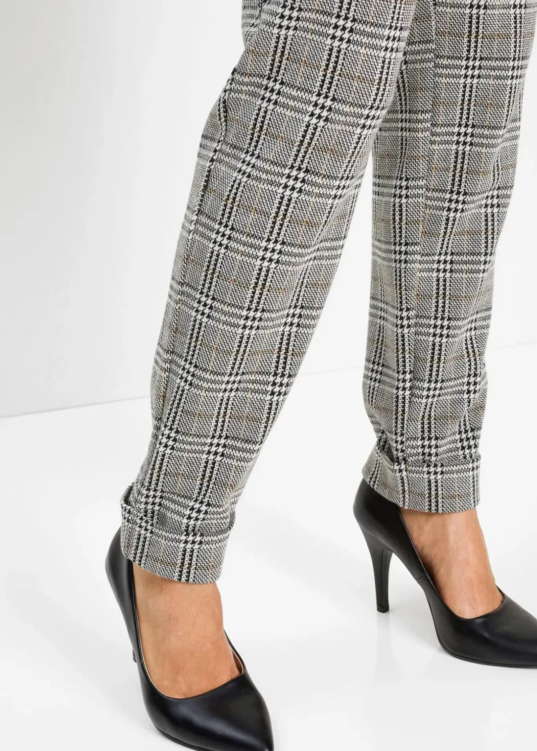Outlet Glencheck-Schlupfhose Damen Kurzgrößen|Bekleidung·Kleider