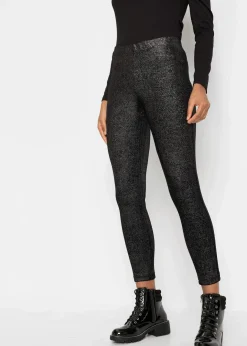 Clearance Glitzer Leggings aus Samt Damen Bekleidung·Kleider|Hosen