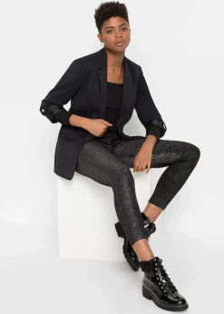 Clearance Glitzer Leggings aus Samt Damen Bekleidung·Kleider|Hosen