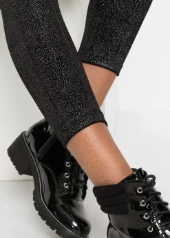 Clearance Glitzer Leggings aus Samt Damen Bekleidung·Kleider|Hosen