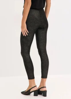 Damen bonprix Hosen|Bekleidung·Kleider|Glitzer Leggings aus Samt