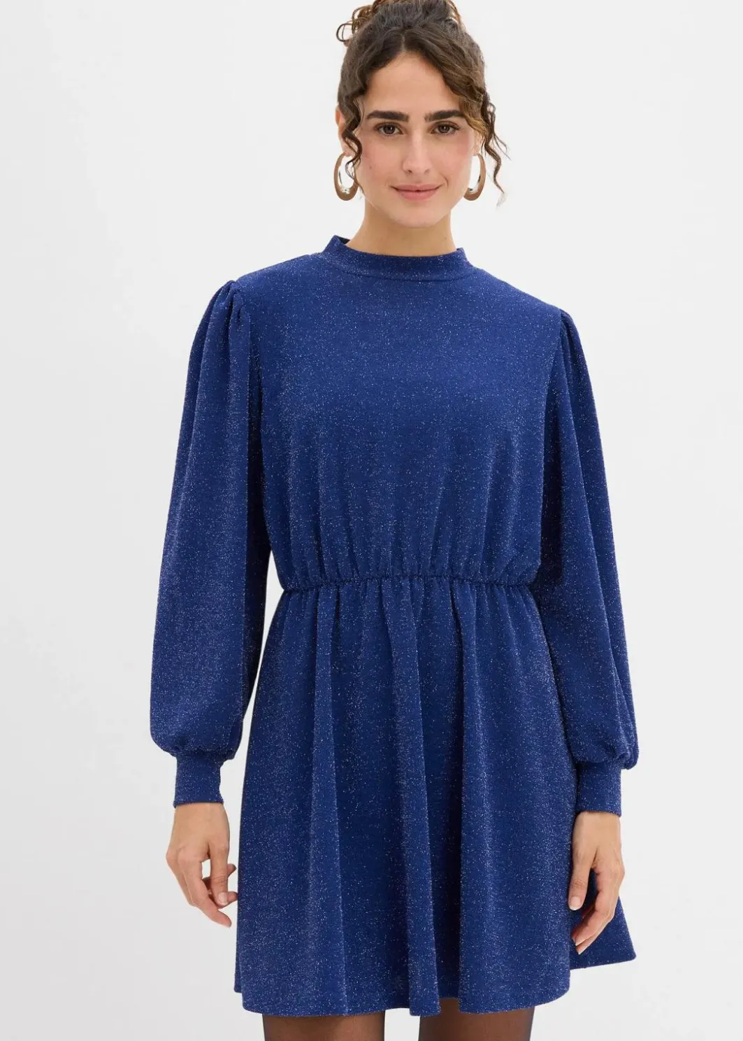 Damen bonprix Bekleidung·Pullover & Strickjacken|Kleider|Glitzerkleid aus fester Interlock-Qualität