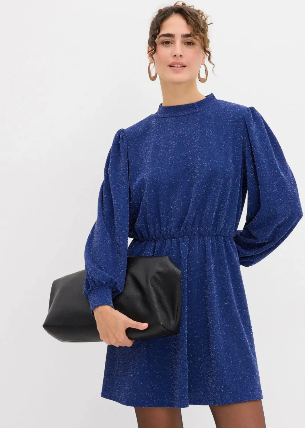 Damen bonprix Bekleidung·Pullover & Strickjacken|Kleider|Glitzerkleid aus fester Interlock-Qualität
