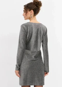 Outlet Glitzerndes Minikleid mit Schleifendetail Damen Bekleidung·Pullover & Strickjacken|Kleider
