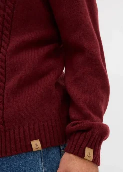 Best Grobstrick Troyer Pullover mit Zopfmuster Herren Pullover & Strickjacken|Basics