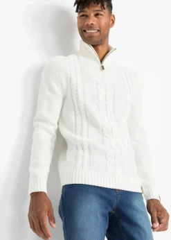 Online Grobstrick Troyer Pullover mit Zopfmuster Herren Pullover & Strickjacken|Basics