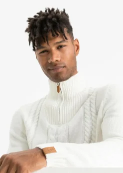 Online Grobstrick Troyer Pullover mit Zopfmuster Herren Pullover & Strickjacken|Basics