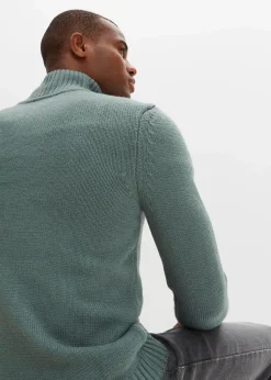 Hot Grobstrick Troyer Pullover mit Zopfmuster Herren Große Größen|Basics
