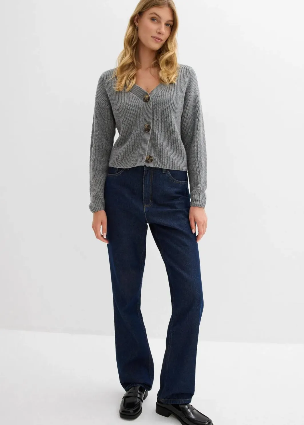 Online Grobstrickjacke aus reiner Baumwolle Damen Bekleidung·Umstandsmode|Strickmode