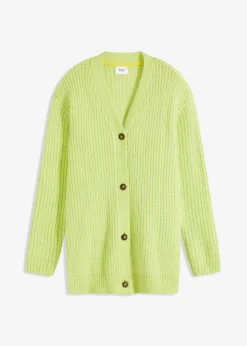 Damen bonprix Bekleidung·Jeans|Pullover & Strickjacken|Grobstrickjacke aus weichem Wollmix