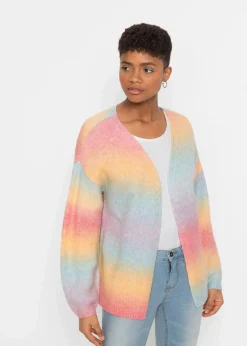 Online Grobstrickjacke aus weichem Woll-Mix Damen Bekleidung·Umstandsmode|Strickmode