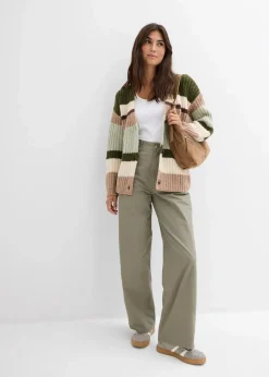 Outlet Grobstrickjacke mit Farbverlauf Damen Pullover & Strickjacken|Strickmode