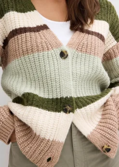 Outlet Grobstrickjacke mit Farbverlauf Damen Pullover & Strickjacken|Strickmode