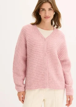Sale Grobstrickjacke mit Wollanteil Damen Strickmode|Pullover & Strickjacken