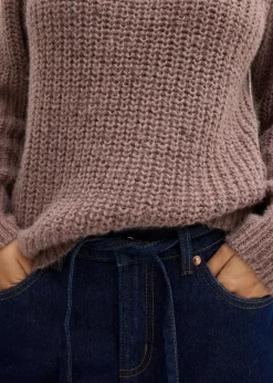 Hot Grobstrick-Pullover Damen Pullover & Strickjacken|Strickmode