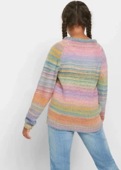 Hot Grobstrick-Pullover Kinder Mädchen 9-16 Jahre·Sweat & Strick