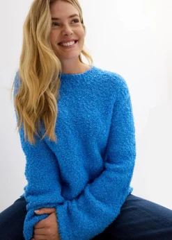 Damen bonprix Bekleidung·Umstandsmode|Bekleidung·Jeans|Grobstrick-Pullover aus kuscheligem Bouclé
