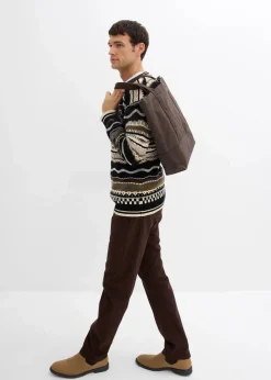 Outlet Grobstrick-Pullover aus reiner Baumwolle Herren Große Größen|Pullover & Strickjacken