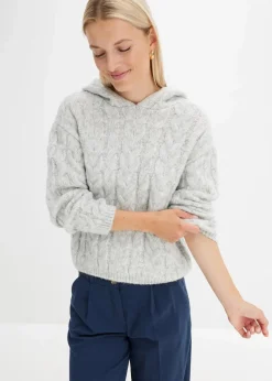 Clearance Grobstrick-Pullover aus weichem Woll-Mix Damen Nachhaltigere Materialien|Pullover & Strickjacken