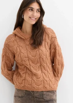 Outlet Grobstrick-Pullover aus weichem Woll-Mix Damen Nachhaltigere Materialien|Pullover & Strickjacken