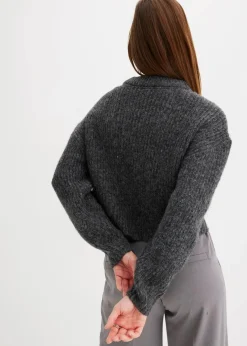 Discount Grobstrick-Pullover aus weichem Woll-Mix Damen Pullover & Strickjacken|Strickmode