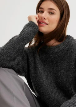 Discount Grobstrick-Pullover aus weichem Woll-Mix Damen Pullover & Strickjacken|Strickmode
