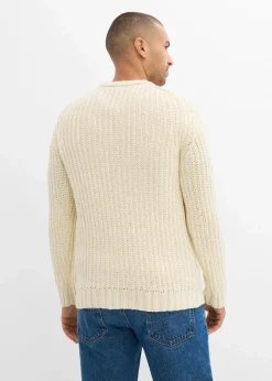 Herren bonprix Große Größen|Pullover & Strickjacken|Grobstrick-Pullover aus weichem Baumwollmix