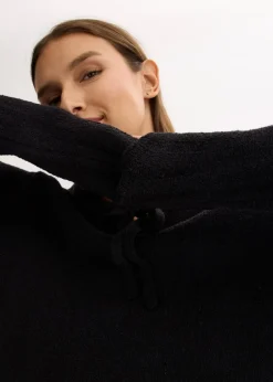 Damen bonprix Pullover & Strickjacken|Strickmode|Grobstrick-Pullover mit Bindelösung