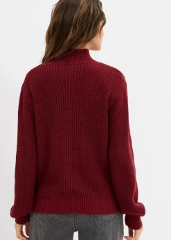 Damen bonprix Strickmode|Pullover & Strickjacken|Grobstrick-Pullover mit Cut-Outs