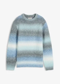 Kinder bonprix Jungen 9-16 Jahre·Bademode|Jungen 9-16 Jahre·Sweat & Strick|Grobstrick-Pullover mit Farbverlauf