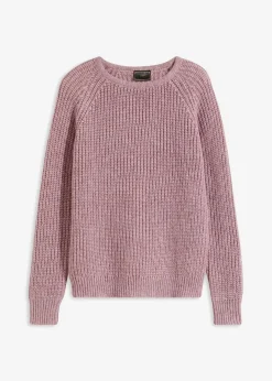 Damen bonprix Bekleidung·Umstandsmode|Bekleidung·Jeans|Grobstrickpullover mit Glanzgarn