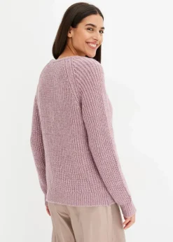 Damen bonprix Bekleidung·Umstandsmode|Bekleidung·Jeans|Grobstrickpullover mit Glanzgarn