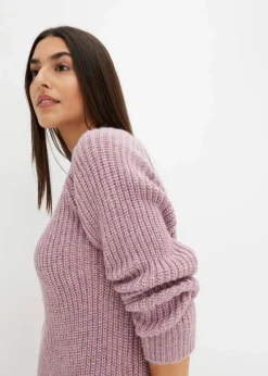 Damen bonprix Bekleidung·Umstandsmode|Bekleidung·Jeans|Grobstrickpullover mit Glanzgarn
