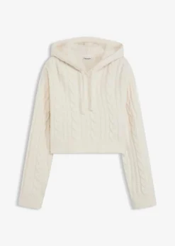 Clearance Grobstrick-Pullover mit Kapuze Damen Bekleidung·Umstandsmode|Strickmode