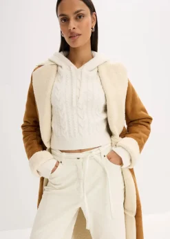 Clearance Grobstrick-Pullover mit Kapuze Damen Bekleidung·Umstandsmode|Strickmode