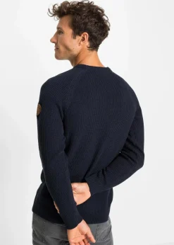 Grobstrick-Pullover mit recycelter Baumwolle Herren Große Größen|Pullover & Strickjacken