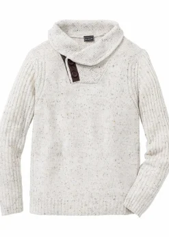 Discount Grobstrick-Pullover mit Schalkragen Herren Große Größen|Pullover & Strickjacken