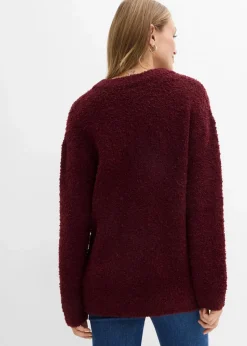 Damen bonprix Bekleidung·Umstandsmode|Strickmode|Grobstrick-Pullover mit V-Ausschnitt