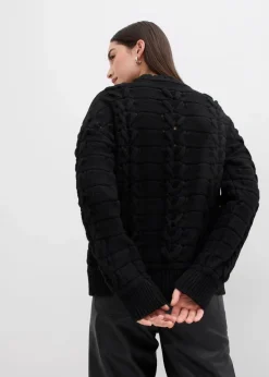 Damen bonprix Bekleidung·Umstandsmode|Strickmode|Grobstrick-Pullover mit Zopfmuster