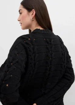 Damen bonprix Bekleidung·Umstandsmode|Strickmode|Grobstrick-Pullover mit Zopfmuster
