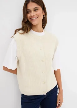 Damen bonprix Bekleidung·Röcke|Bekleidung·Jeans|Grobstrick-Pullunder