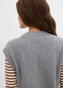 Damen bonprix Bekleidung·Röcke|Bekleidung·Jeans|Grobstrick-Pullunder
