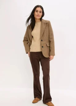 Hot Halbarmpullover mit Pailletten und Glanzgarn Damen Strickmode|Pullover & Strickjacken