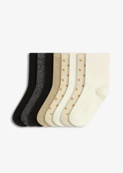 Clearance Halbsocken mit Lurex und Bio-Baumwolle (8er Pack) Damen Nachhaltigere Materialien|Socken & Strumpfhosen
