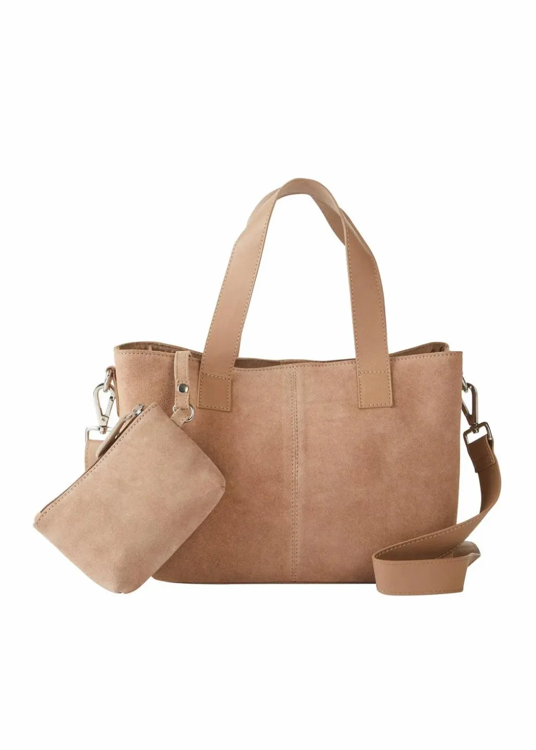 Damen bonprix Taschen|Handtasche aus Veloursleder