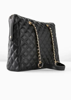 Damen bonprix Taschen|Handtasche mit dekorativer Steppung